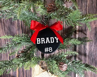 Real Hockey Puck Ornament