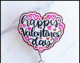 Valentine's Day Holiday Heart Badge Reel