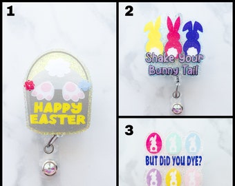 Cute Easter Bunny Badge Reel