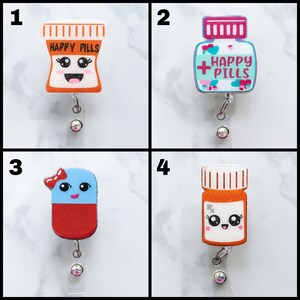 Cute Funny Pharmacist Nurse Badge Reels