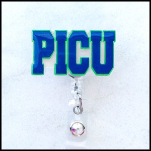 PICU Non-Glitter Badge Reel