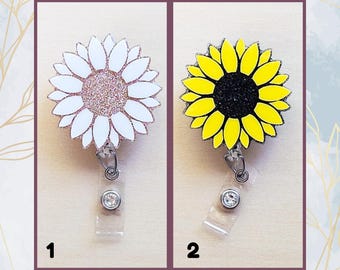 Sunflower Badge Reel