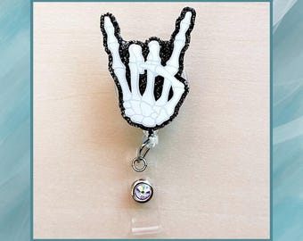 Skeleton Hand Radiology X-Ray Tech Badge Reel