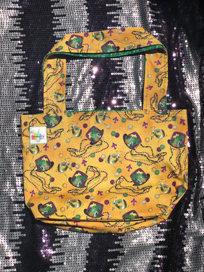 Reversible Eco-Friendly Tote Bag Mardi Gras!