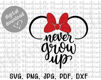 Free Free 140 Never Grow Up Disney Svg SVG PNG EPS DXF File