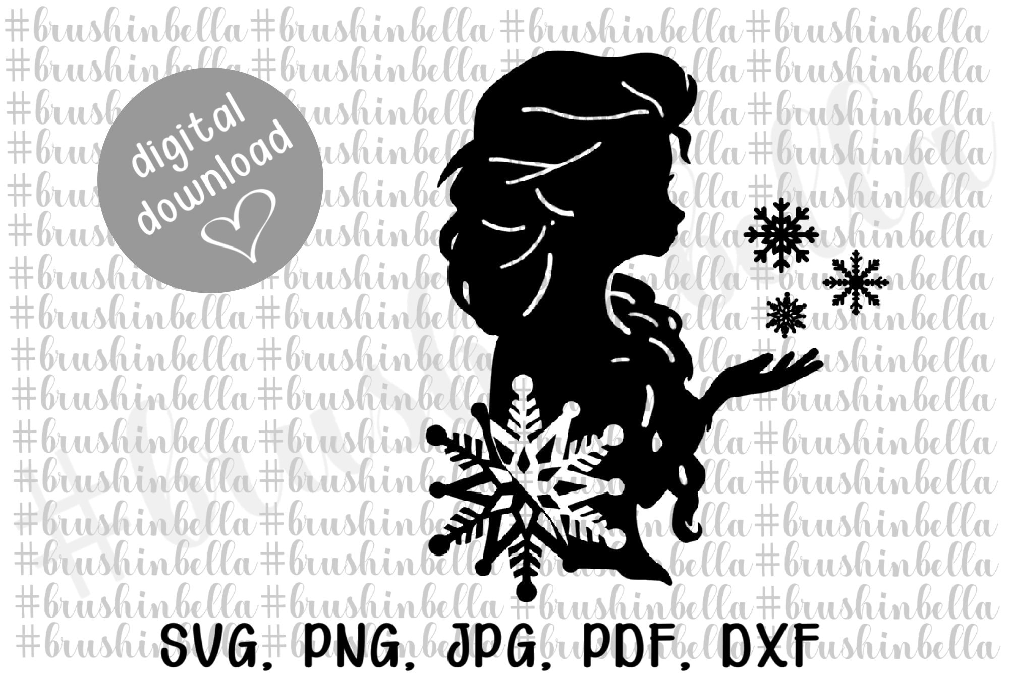 Disney Frozen Princess Elsa Silhouette