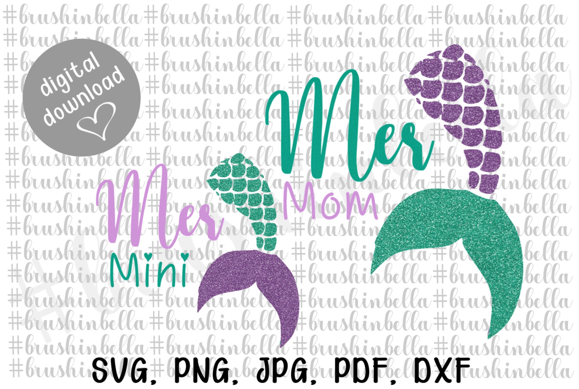 Download Mermaid Svg Mermom Svg Mermaid Mom Svg Mer Mom Svg Mermaid Etsy