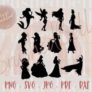 Fairy Tale Princess SVG, DXF & PNG | Cut Files for Craft Machines | Bundle