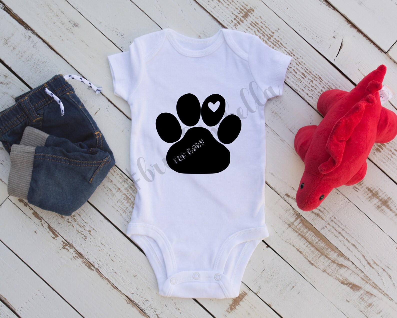 Fur Baby Onesie Dog Baby T Shirt Dog Onesie Dog Svg I Love Etsy