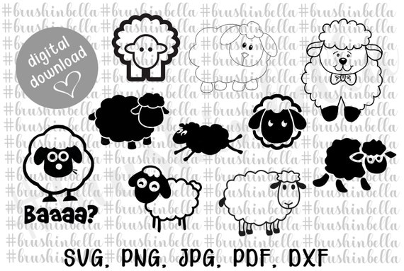 Download Farm Svg Sheep Svg Sheep Clipart Sheep Png Farm Animals Etsy