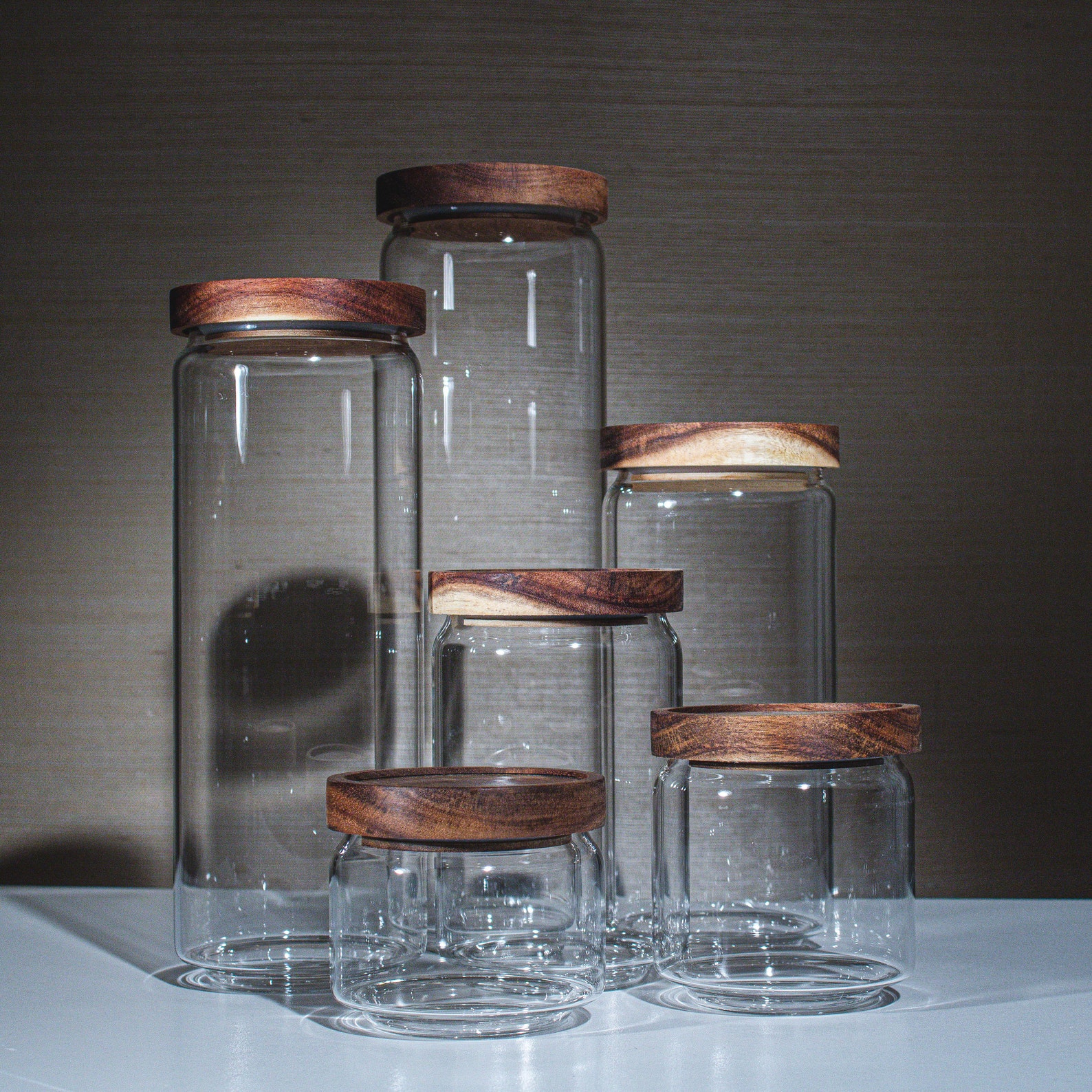 FLATTOP Stackable Glass Canister Glass Container Glass Jar Etsy