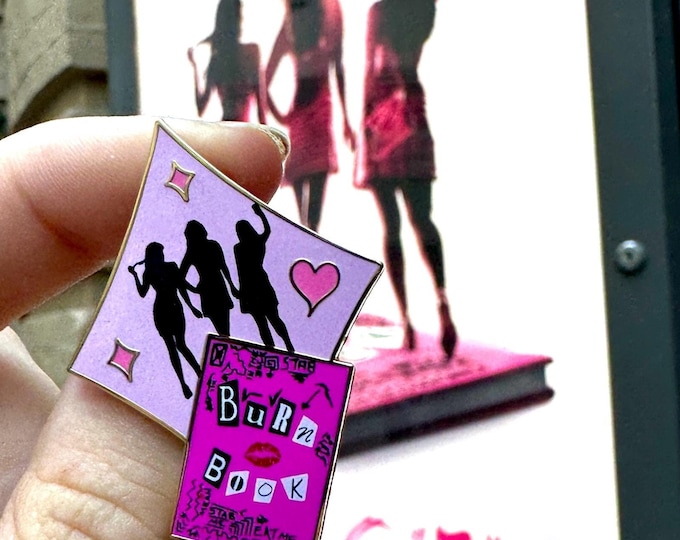 Mean Girls Hard Enamel Pin | Musical Theatre Enamel Pins, The Plastics, West End Pins, Musical Theatre Merch, Theatre Gifts, Broadway Pins