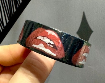 Rocky Horror Lips Washi Tape | Musical Theatre Journal Stationery, Musicals Gift, Rocky Horror Picture Show Art, Musical Theatre Merch