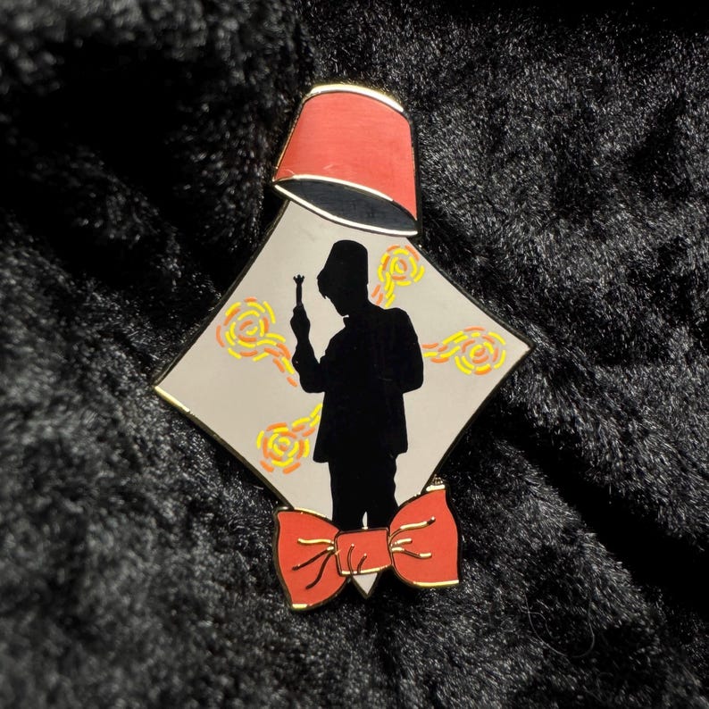 11th Doctor Hard Enamel Pin | Doctor Who Inspired Lapel Badge, Whovian Gift, Dr Who Enamel Pins, Cosplay Accessories, Time and Space Pins image 1