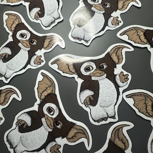 Gizmo Glossy Sticker | Gremlins Sticker, Pop Culture Art, Gremlins Art, Christmas Gift, Mogwai Illustrations, Horror Sticker