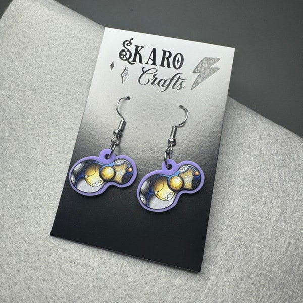 Sonic Screwdriver Acrylic Earrings | Doctor Who 60th Jewellery, Whovian Gift, Dr Who, Cosplay Accessories, Time and Space, Ncuti Gatwa