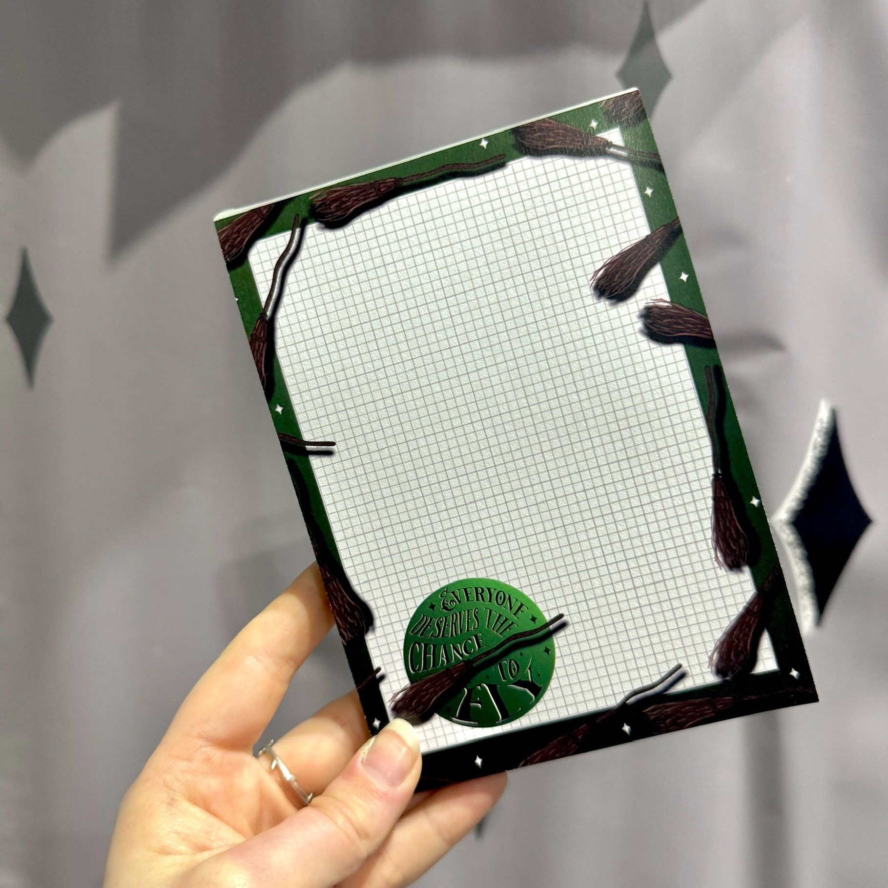 Feeling Wicked Notepad Defying Gravity Notepad | Musical Theatre Stationery, Wicked Notepad ...