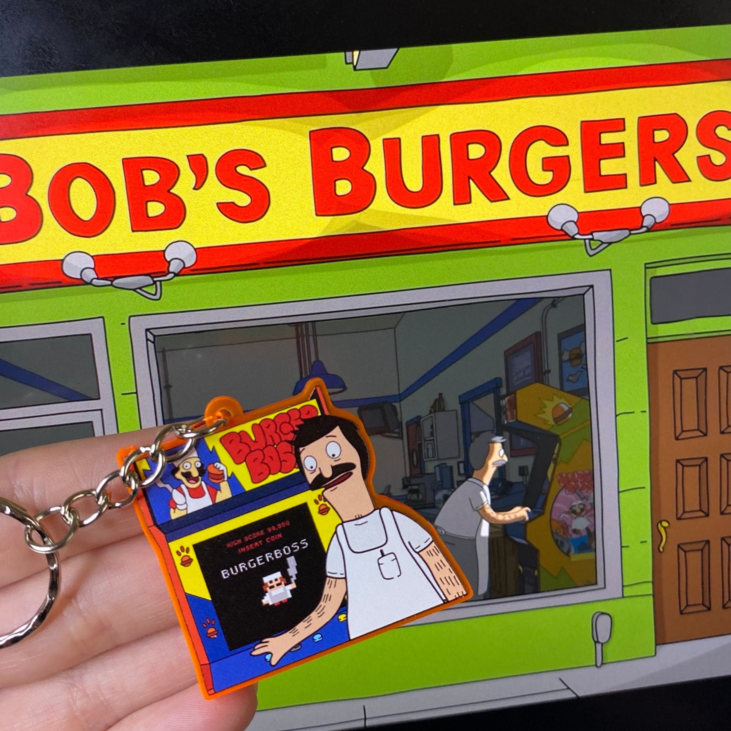 Bob's Burgers Lanyard ID Badge Holder Keychain Characters Bobs Tina Louise  Gene