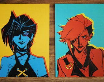Láminas artísticas de Arcane Jinx + Vi
