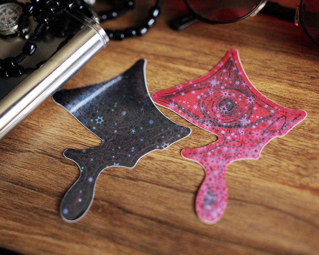 Pegatinas holográficas brillantes de iconos de Hellsing