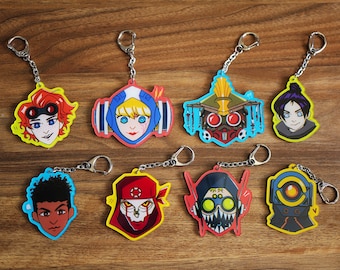 Charms acrílicos de personajes de Apex Legends / Llaveros de Apex Legends