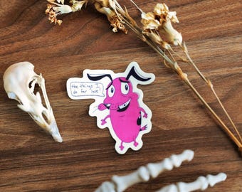 Coraje el perro cobarde / Pegatinas que brillan en la oscuridad