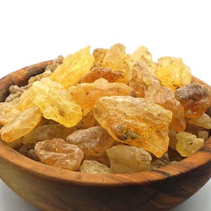 Resina de copal dorado: incienso dulce y especiado para sahumar, copal oro, Bursera microphylla