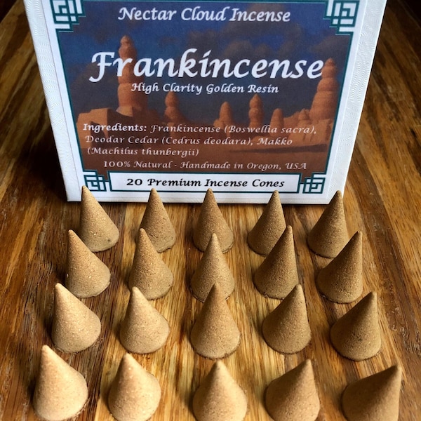 Frankincense Cedar Incense Cones (20 cones box)