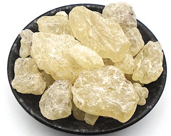 Resina de incienso de copal blanco: Damar de Manila, purificación y sahumerio.