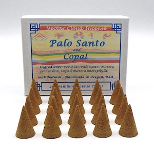 Palo Santo Copal Räucherkegel: Handgemachte Räucherkegel