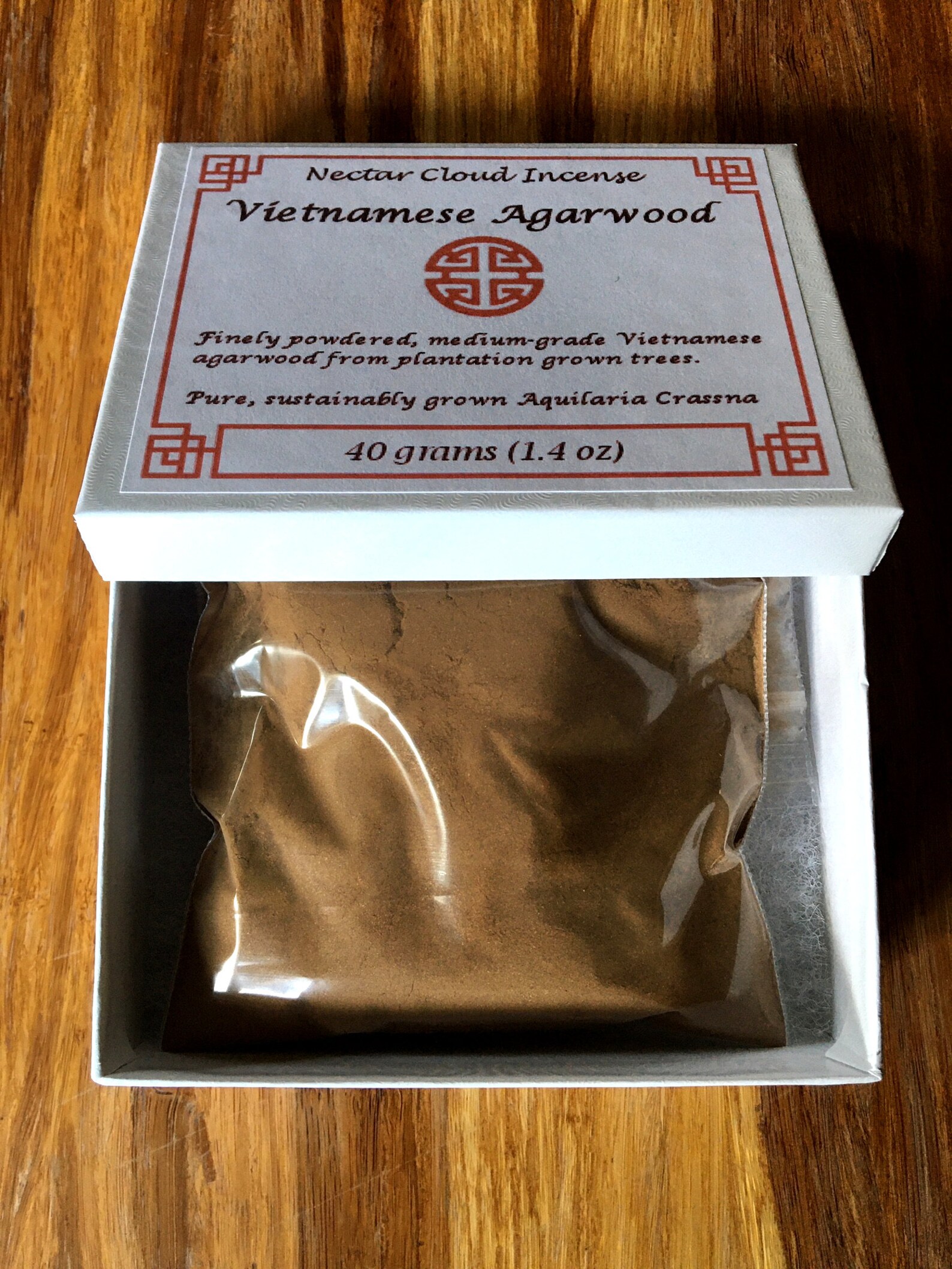 40 g. Agarwood Vietnam Incense Powder Plantation Grown Etsy