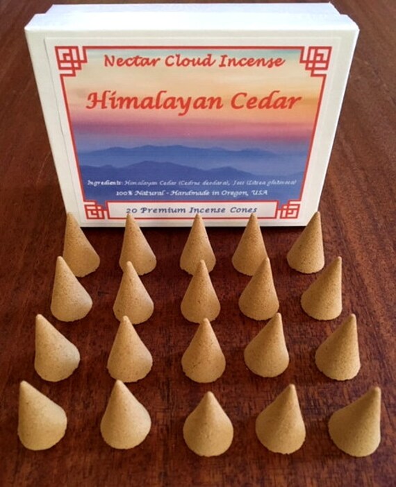 Himalayan Cedar Incense Cones 20 Cones Box Etsy