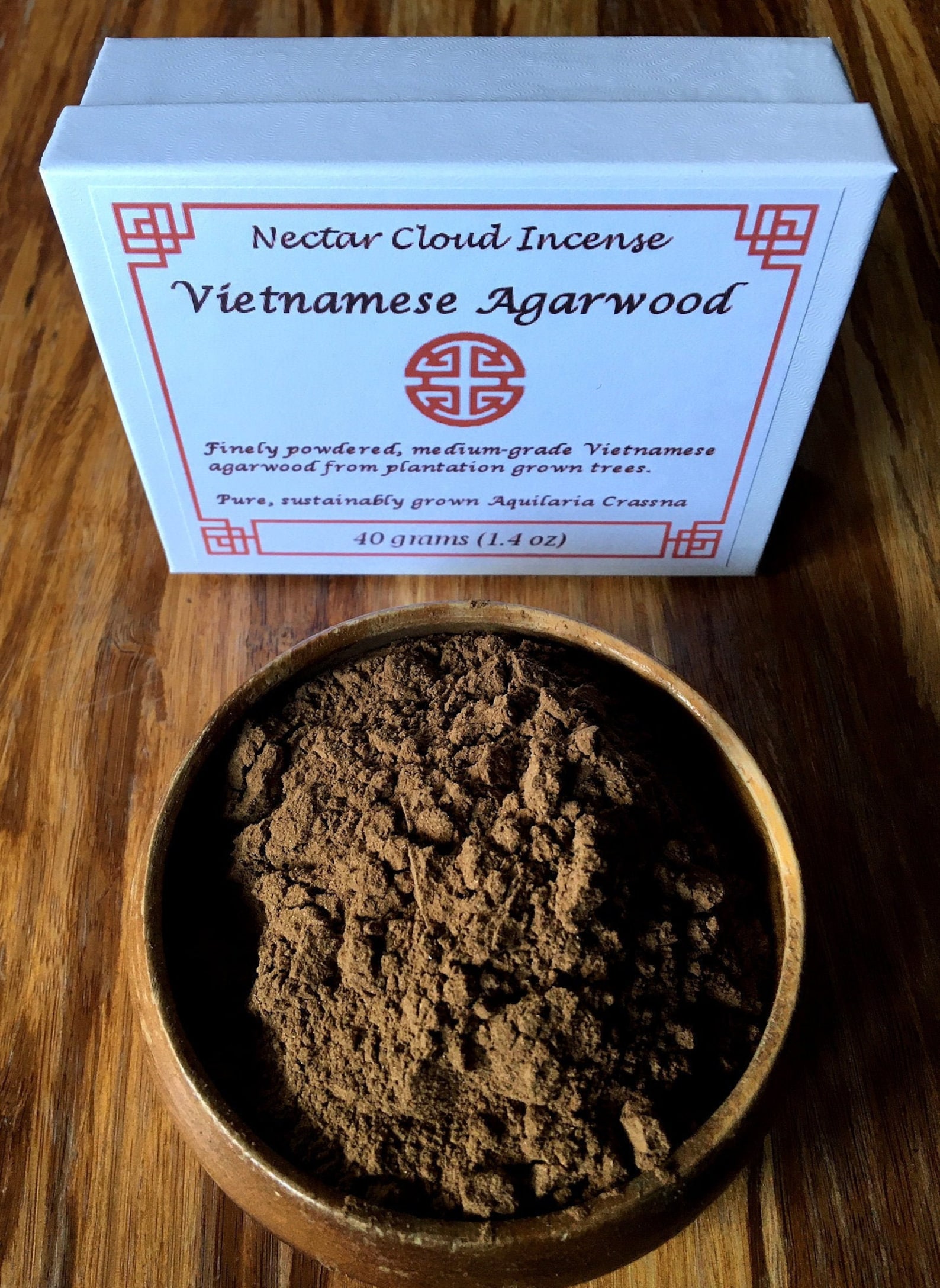 40 g. Agarwood Vietnam Incense Powder Plantation Grown Etsy