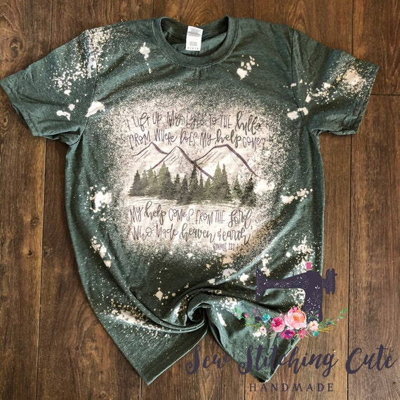 bleached out t shirts