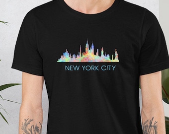 New York City Shirt, new york, new yorker, city, cool, colorful, paints, unisex, men, women, NYC