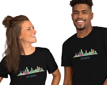 Atlanta Georgia Shirt, atlanta, georgia, georgian, GA, ATL, peach, cute shirt, cool, colorful shirt, paint, unisex, men, women, stylish