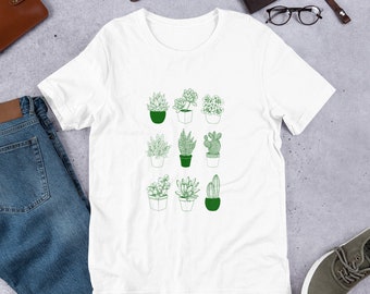 Succulents T-shirt, plants, succulents, plants, plant lover, unisex shirt, plant shirt, succulent shirt, men, women