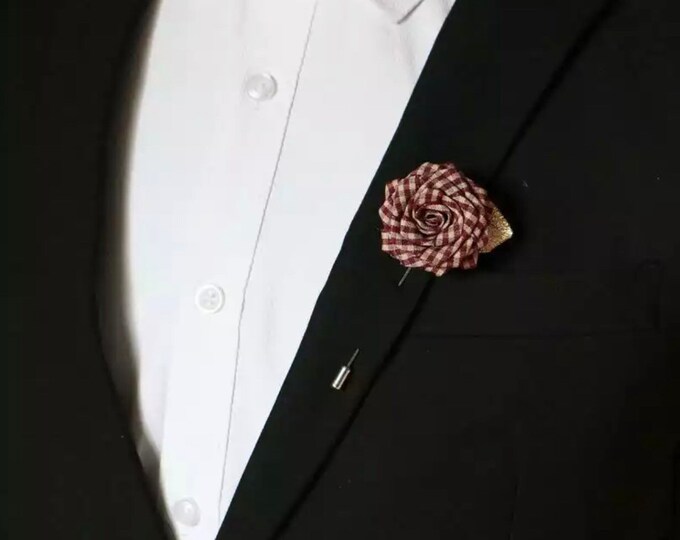 Rose Flower Lapel Pin Enamel Pin Wedding Lapel Pin Flower Etsy