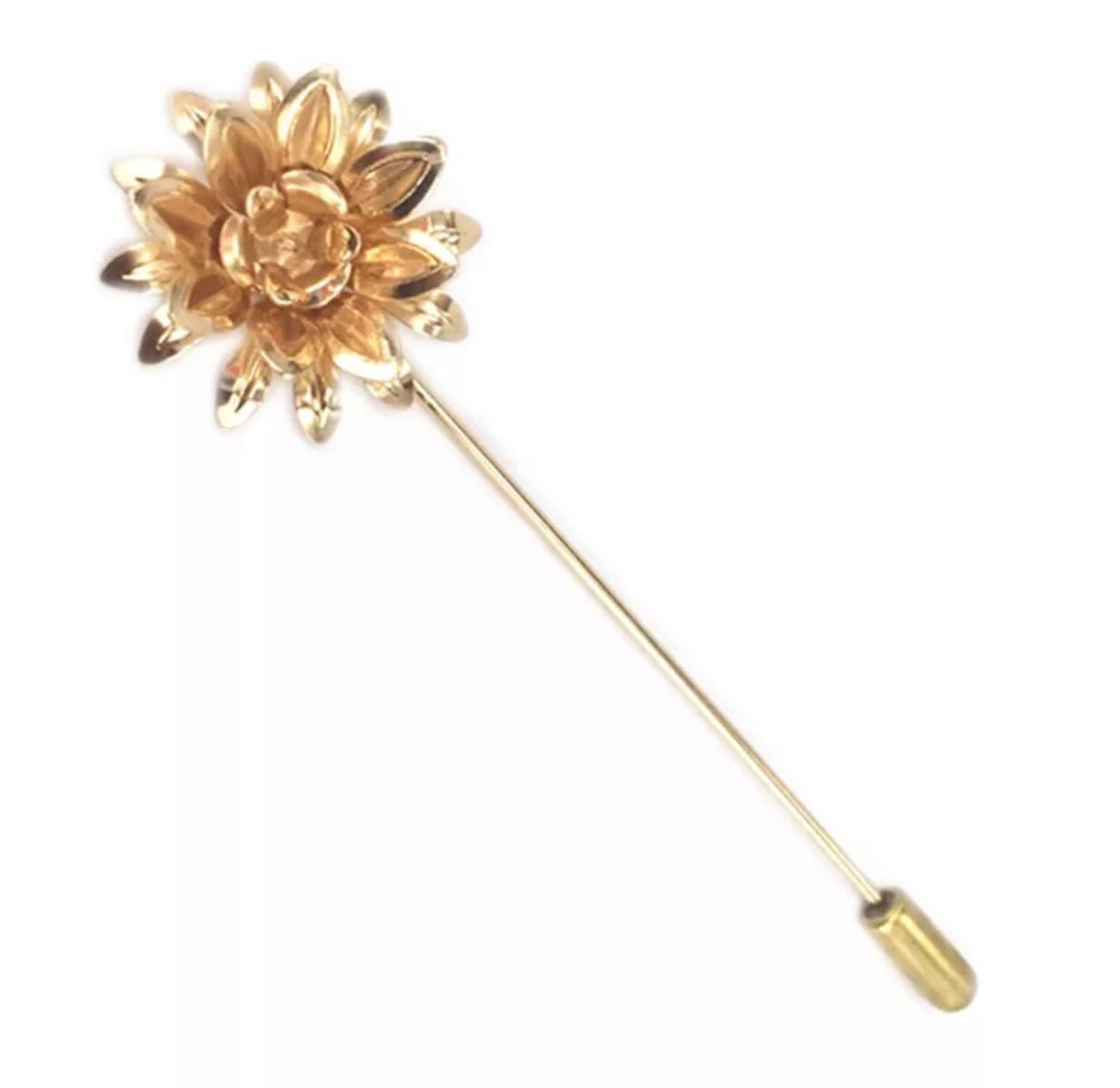 Gold Lapel Pin Enamel Pin Wedding Lapel Pin Flower Etsy