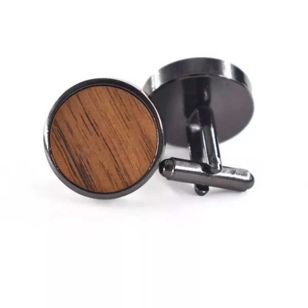 Wooden Cufflinks Custom Wood cuff link