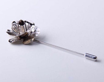 Silver Lapel Pins for Wedding Brooch Pin