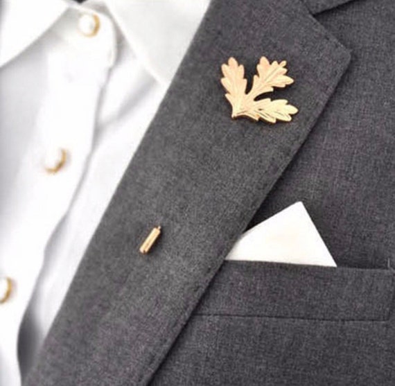 Unisex Leaf Design Brooch Pins for Women Men Elegant Wheat Leaves Brooches Design Lapel Stick Pin for Hat Bag Suit Dress