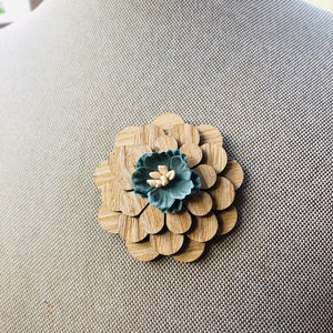 Wooden Lapel Pins Mens | Wood Groomsmen Style Boutonniere | Wedding Brooches Pin