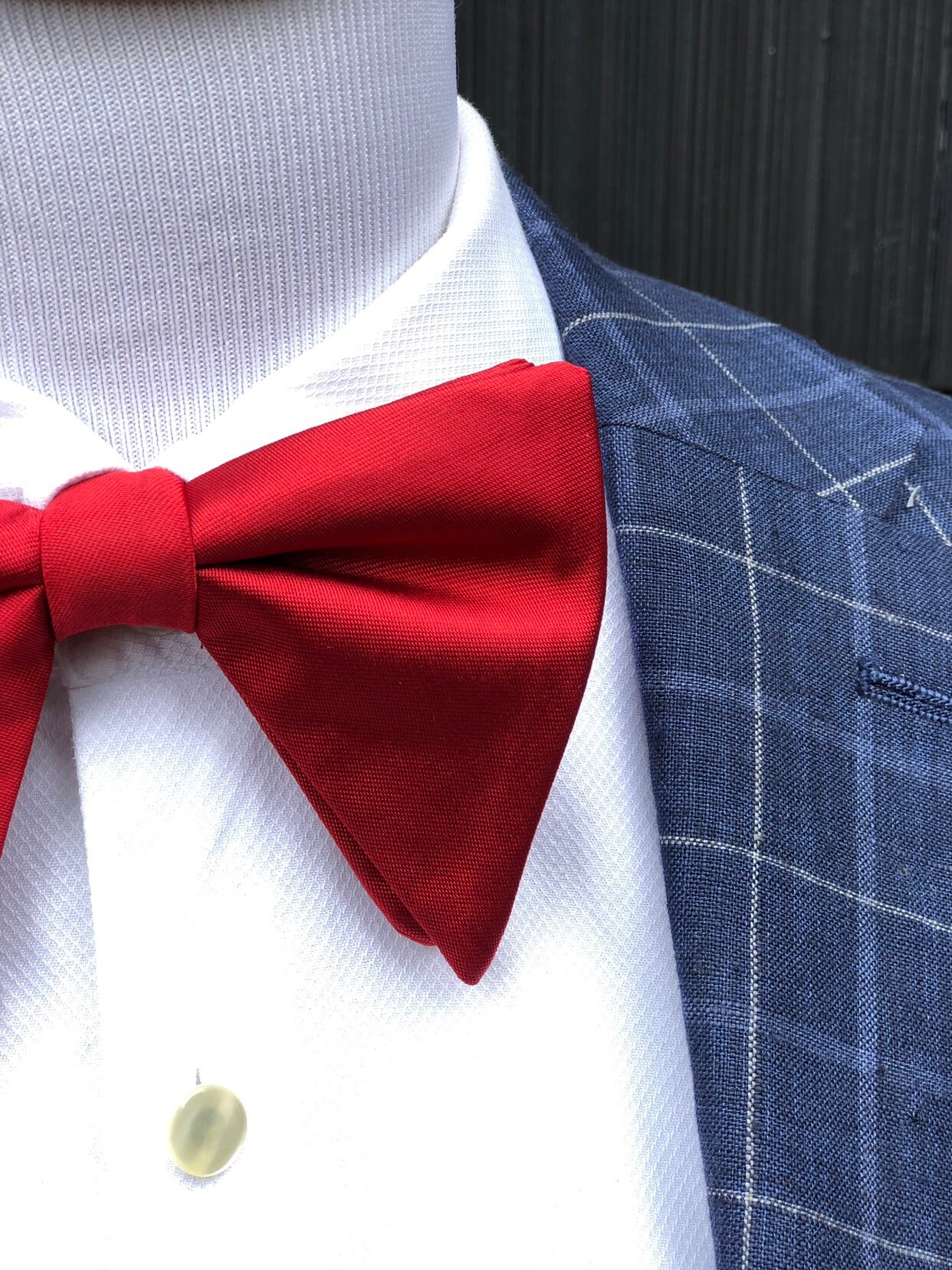 Mens Red Bow Tie Wedding Pre Tied Bow Tie Groomsman Oversized - Etsy