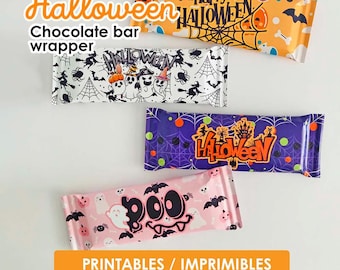Utskrivbara Halloween-chokladpapper, Halloweenchoklad, Halloween-papper