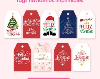 Editable Christmas Tags | Instant Download | Printable Christmas Labels