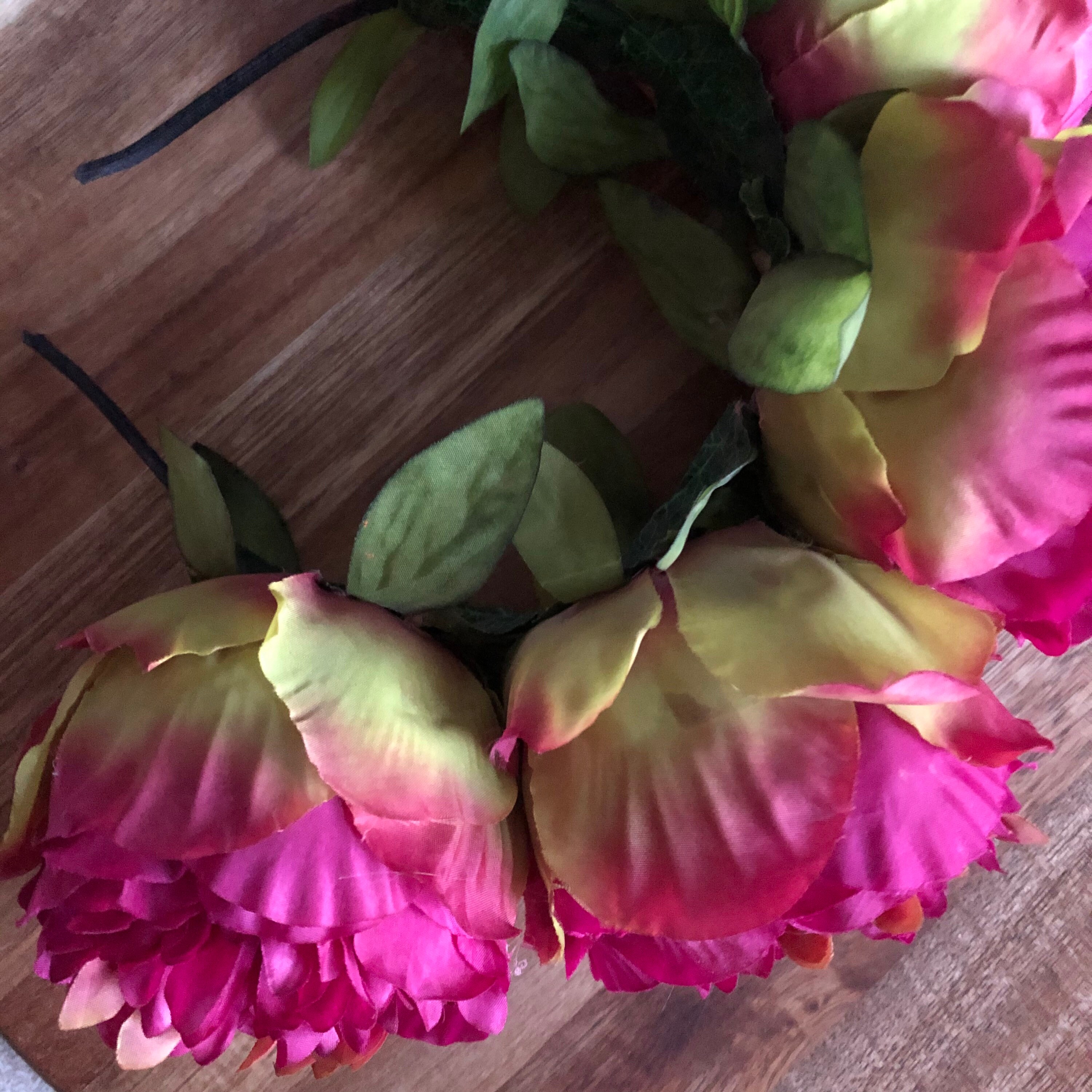 large flower headband