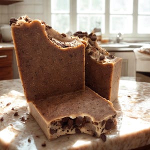 Kitchen Barista – Coffee & Cocoa Soap Bar – Natural Exfoliating Hand Soap – Handmade Soap for Kitchen Odors – Moisturizing Coffee Scrub Bar