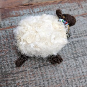Handmade Felted Sheep Pin | Lightweight Farm Brooch - Etsy