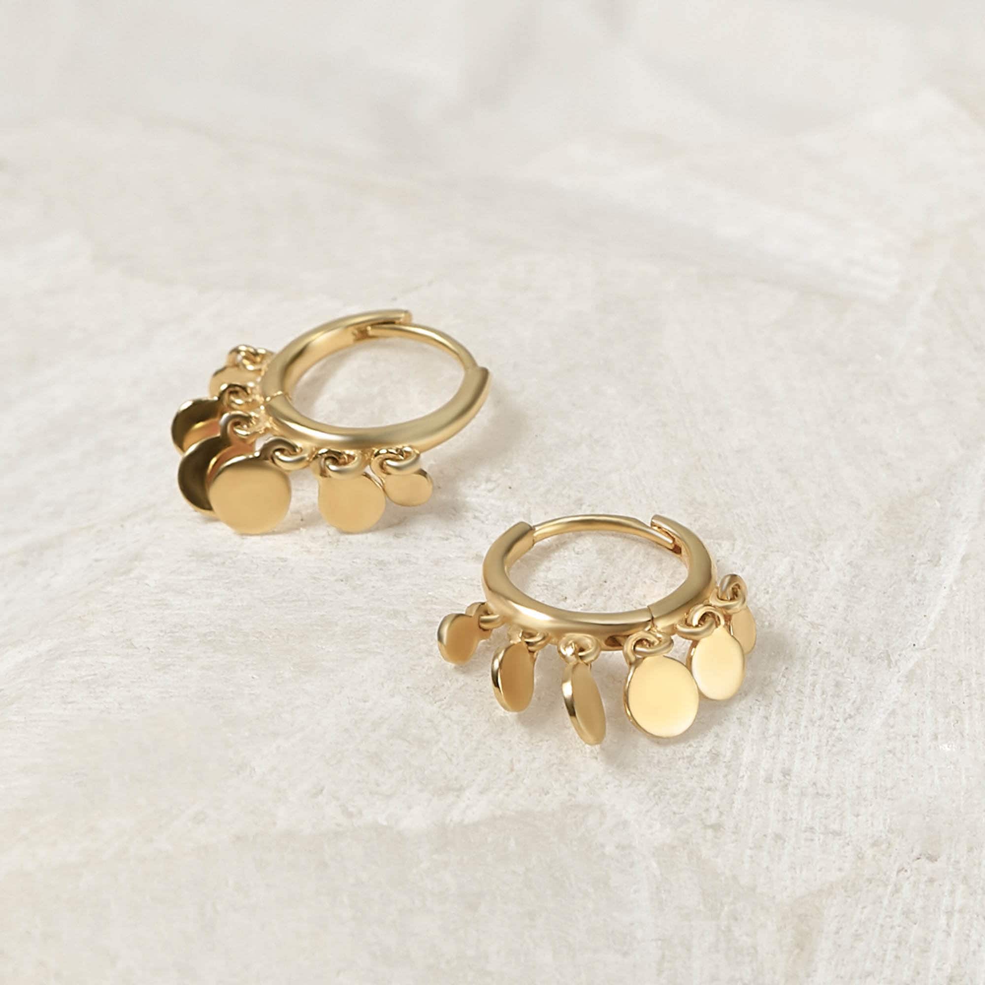 CHANBO 20 Pairs Small Gold Hoop Stud Earrings Clasp Gold Hoop Rounded Earrings Set for Women Birthday//Party//Christmas//Friendship Gifts